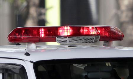 　警察車両の赤色灯