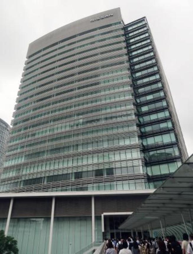 　株主総会が開かれる日産自動車の本社＝２４日午前、横浜市