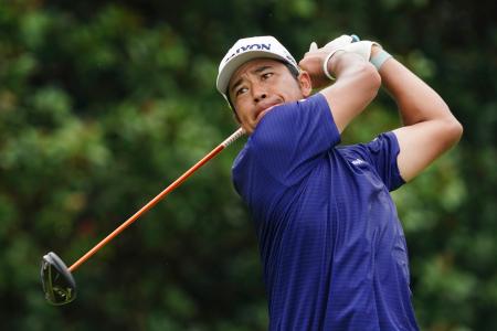 　第１ラウンド、１アンダーで２１位の松山英樹＝イーストレークＧＣ（共同）