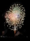 夜空を華麗に彩った花火＝関市武芸川町八幡