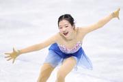 　ミラノ・コルティナ冬季五輪の女子フリーで演技する中井亜美＝２月、ミラノ（共同）