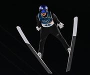 　男子個人ノーマルヒル　小林陵侑の１回目の飛躍＝プレダッツォ（共同）