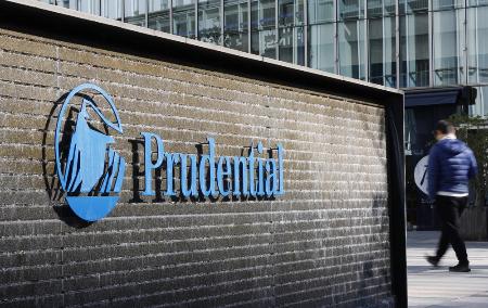 　プルデンシャル生命保険のロゴ＝東京都千代田区