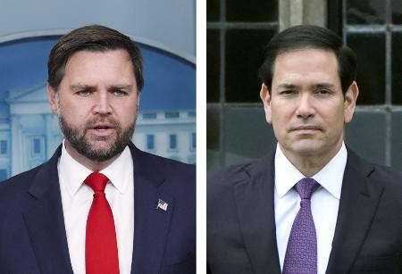 　バンス米副大統領、ルビオ米国務長官（いずれもゲッティ＝共同）