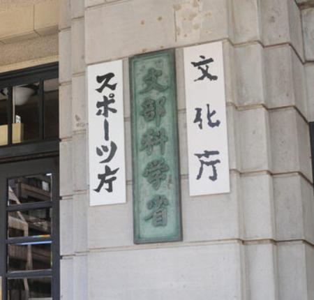 　スポーツ庁などの看板＝東京都千代田区霞が関、２０１５年