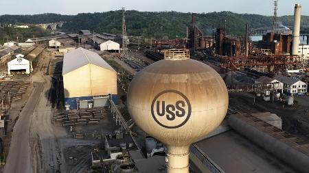 　米東部ペンシルベニア州にあるＵＳスチールの製鉄所（ＡＰ＝共同）