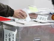 　２月の衆院選で小選挙区の投票をする有権者＝東京都内