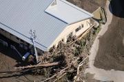 　台風１０号で被害を受けた高齢者グループホーム＝２０１６年８月、岩手県岩泉町