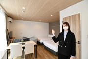 県内で初導入されたファミリー向けのデラックスツインルーム