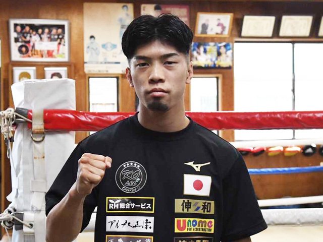井岡一翔戦以来となる次戦に向けて意気込む田中恒成（畑中ジム提供）
