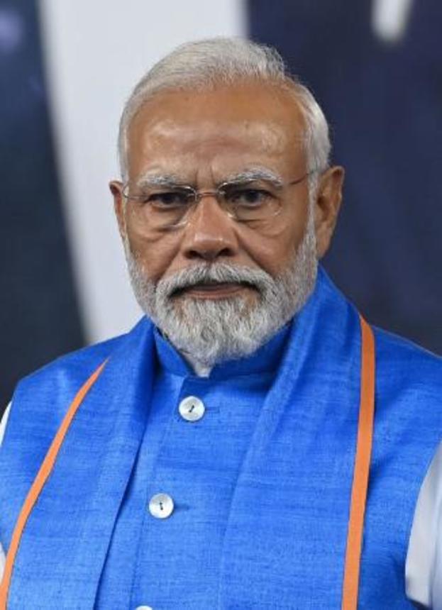 　インドのモディ首相（ゲッティ＝共同）
