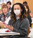 　合同合宿に参加したスノーボード男子の平野歩夢＝２４日、味の素ナショナルトレーニングセンター
