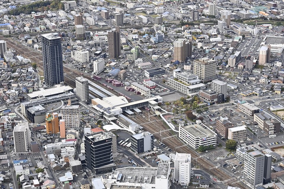 多治見市上空から