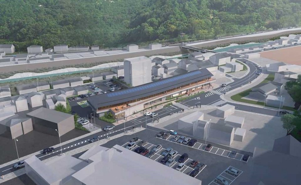 白川町の新庁舎の完成イメージ図