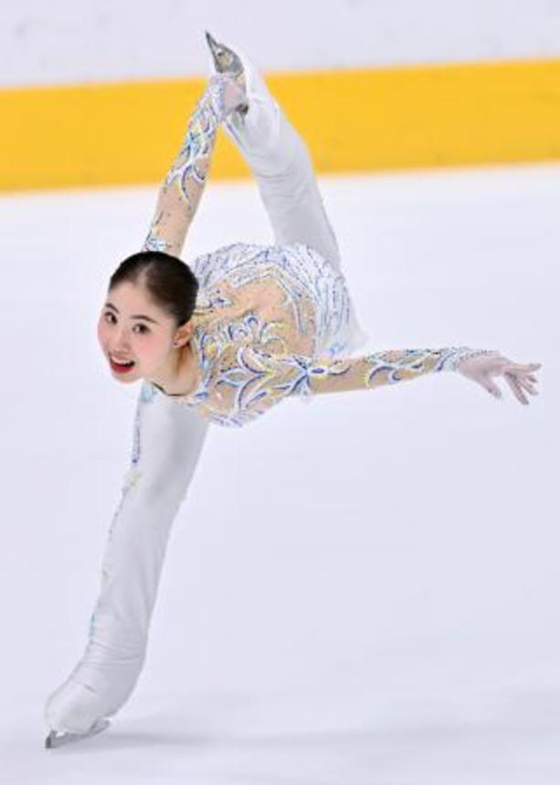 　女子フリー　演技する住吉りをん＝東京辰巳アイスアリーナ