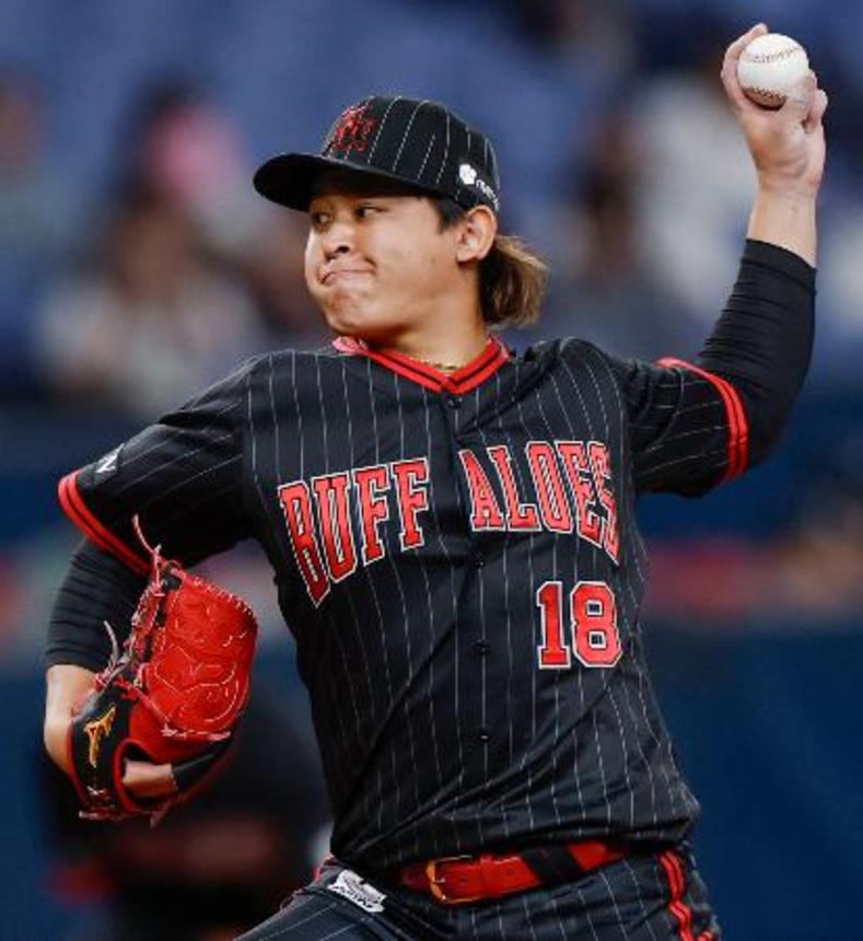 　西武戦に先発したオリックス・宮城＝京セラドーム