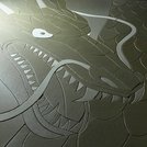 左から照らされた竜の畳