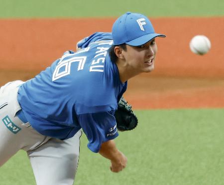 　西武戦に１失点でプロ初完投し、５勝目を挙げた日本ハム・達＝ベルーナドーム