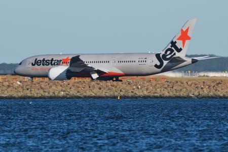　ジェットスターの機体＝７月、シドニー（ＡＰ＝共同）