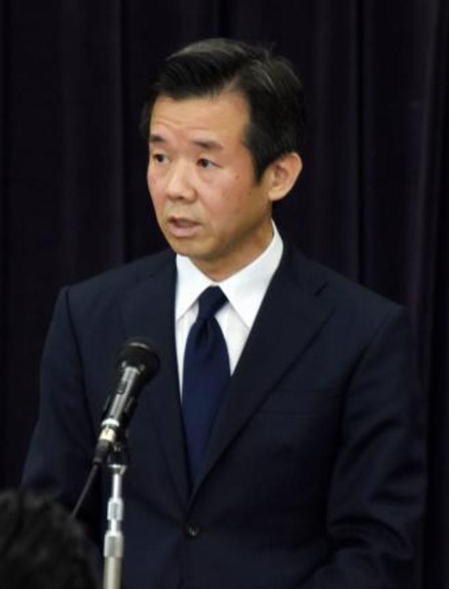 　訓示する神奈川県警の今村剛本部長＝２４日午後、神奈川県警本部