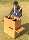紙の素材で作った「ＳＯＴＯＴＯ」の屋外用キッチン
