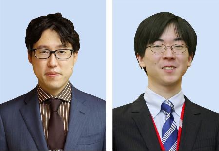 　井山裕太碁聖（左）と芝野虎丸十段