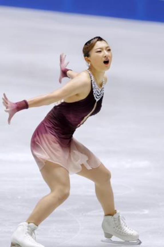 　女子エースの坂本花織＝２０２５年１２月、国立代々木競技場