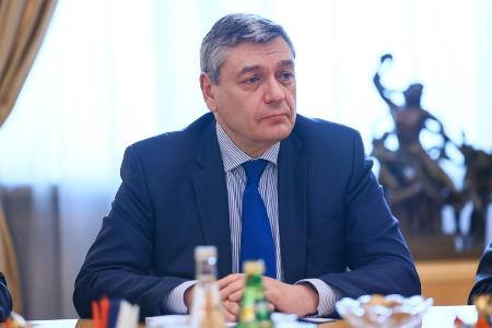 　ロシアのルデンコ外務次官＝２０２２年３月、モスクワ（ロシア外務省提供、タス＝共同）