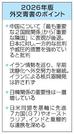　２０２６年版外交青書のポイント
