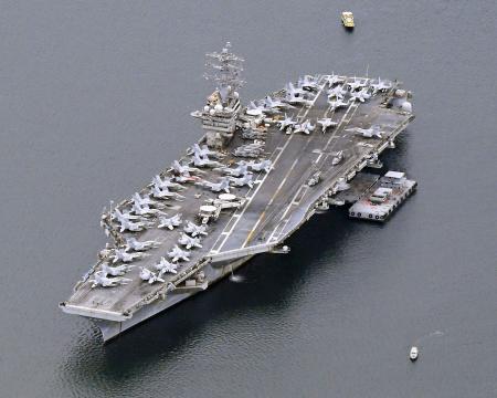　米原子力空母ニミッツ＝２０２３年５月