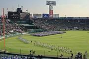 　甲子園球場で行われた開会式＝５日