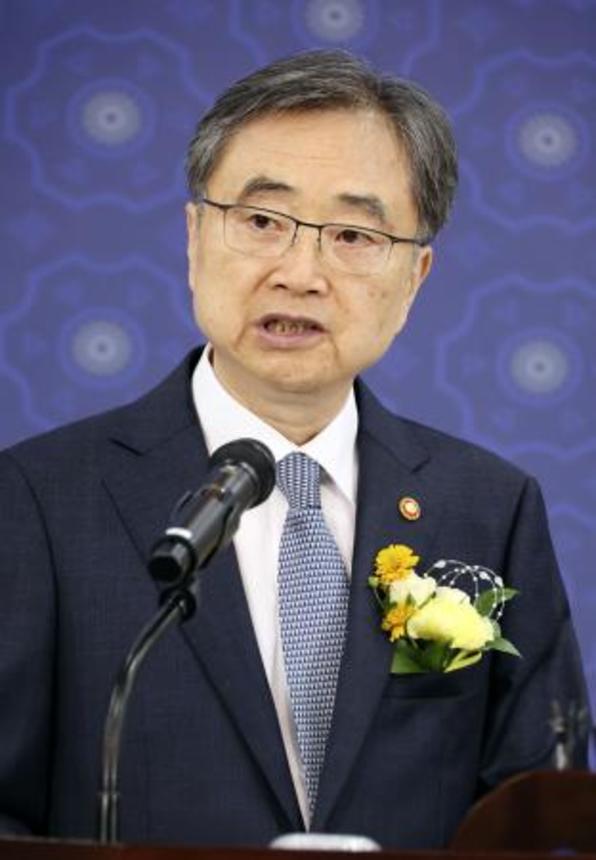 　韓国の趙顕新外相＝２１日、ソウル（聯合＝共同）