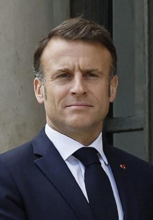 　フランスのマクロン大統領（ゲッティ＝共同）