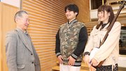伝統を受け継ぐ（左から）藤田政光会長、吉田将克さん、野田愛美梨さん＝郡上市八幡町島谷、市産業プラザ