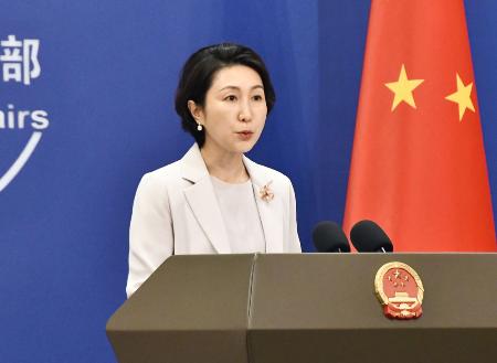 　中国外務省の毛寧報道局長＝６月、北京