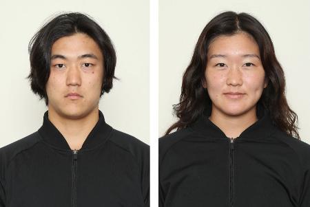 　中井飛馬（左）、畠山紗英