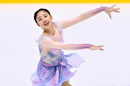 　女子ＳＰ　演技する住吉りをん＝東京辰巳アイスアリーナ