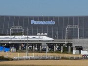 在りし日のソーラーアーク＝岐阜県安八郡安八町大森（２０２２年１１月８日撮影）