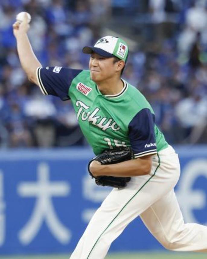 　ＤｅＮＡ戦に先発したヤクルト・奥川＝神宮