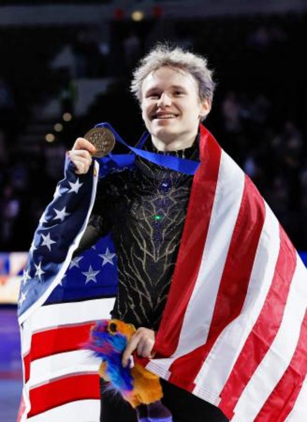 　男子で優勝したイリア・マリニン＝プラハ（共同）