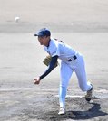 大垣日大×帝京大可児＝力投する帝京大可児の先発加藤大和＝長良川