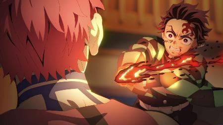 　映画「劇場版『鬼滅の刃』無限城編　第一章　猗窩座再来」の一場面（（Ｃ）吾峠呼世晴／集英社・アニプレックス・ｕｆｏｔａｂｌｅ）