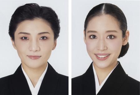 　（左から）鳳月杏さん、天紫珠李さん