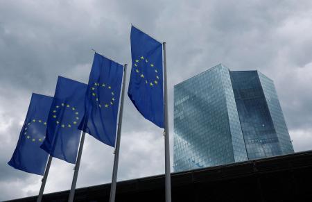 　ドイツ・フランクフルトの欧州中央銀行本部＝２０２４年６月（ロイター＝共同）