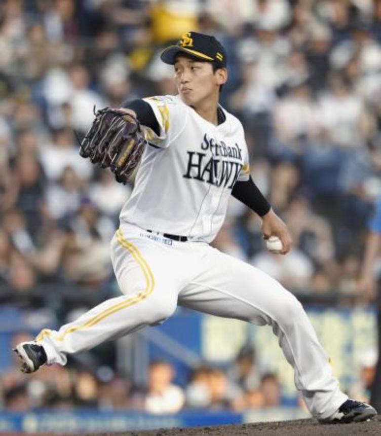 　ロッテ戦に先発したソフトバンク・前田悠＝ＺＯＺＯマリン