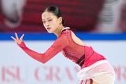 　女子フリー　演技する渡辺倫果＝重慶（共同）