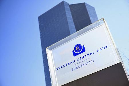 　ドイツ・フランクフルトの欧州中央銀行（ＥＣＢ）本部（ロイター＝共同）