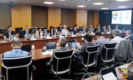 　「内水氾濫」を巡る有識者検討会の初会合＝１１日午後、内閣府
