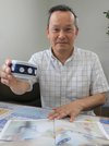 ２０１９年まで水玉の煎茶わんを作っていた渡邉孝弘さん＝土岐市泉町定林寺、泉陶磁器工業協同組合