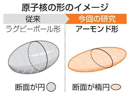 　原子核の形のイメージ